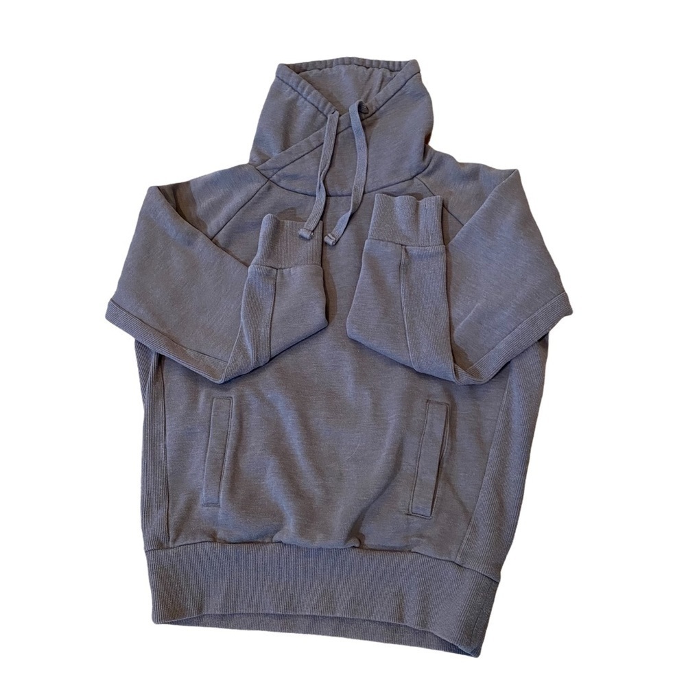 prAna Shawl Neck Sweatshirt, Gray, XS